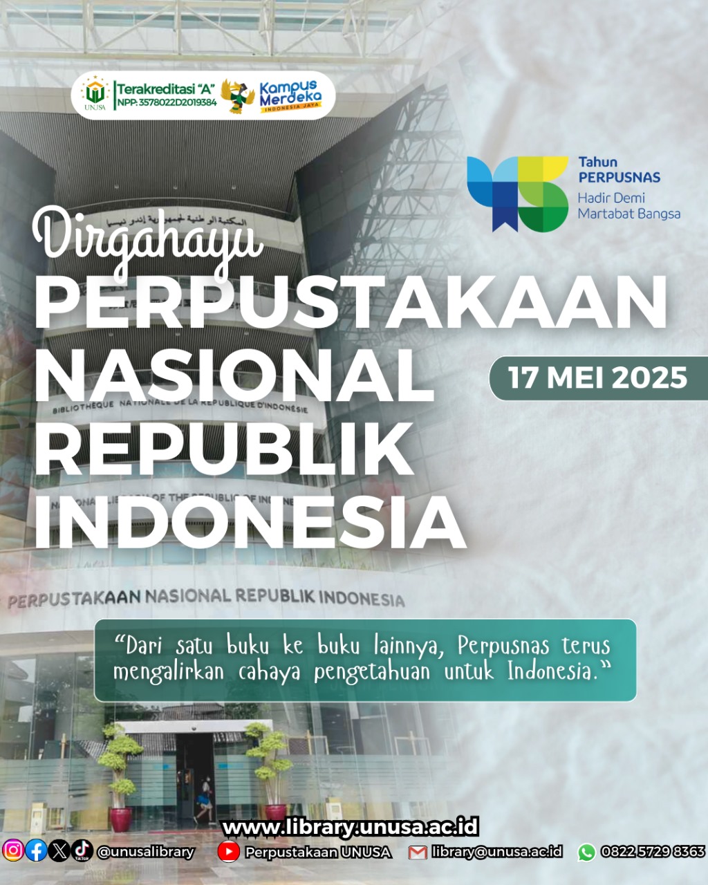 Memperingati HUT Perpustakaan Nasional RI